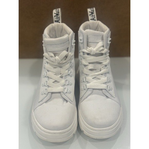 Doc Dr. Martens Combs W Women's Poly White Casual Combat Boots Size 7 AW004 - Picture 5 of 15
